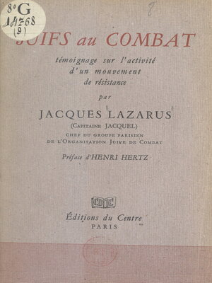 cover image of Juifs au combat